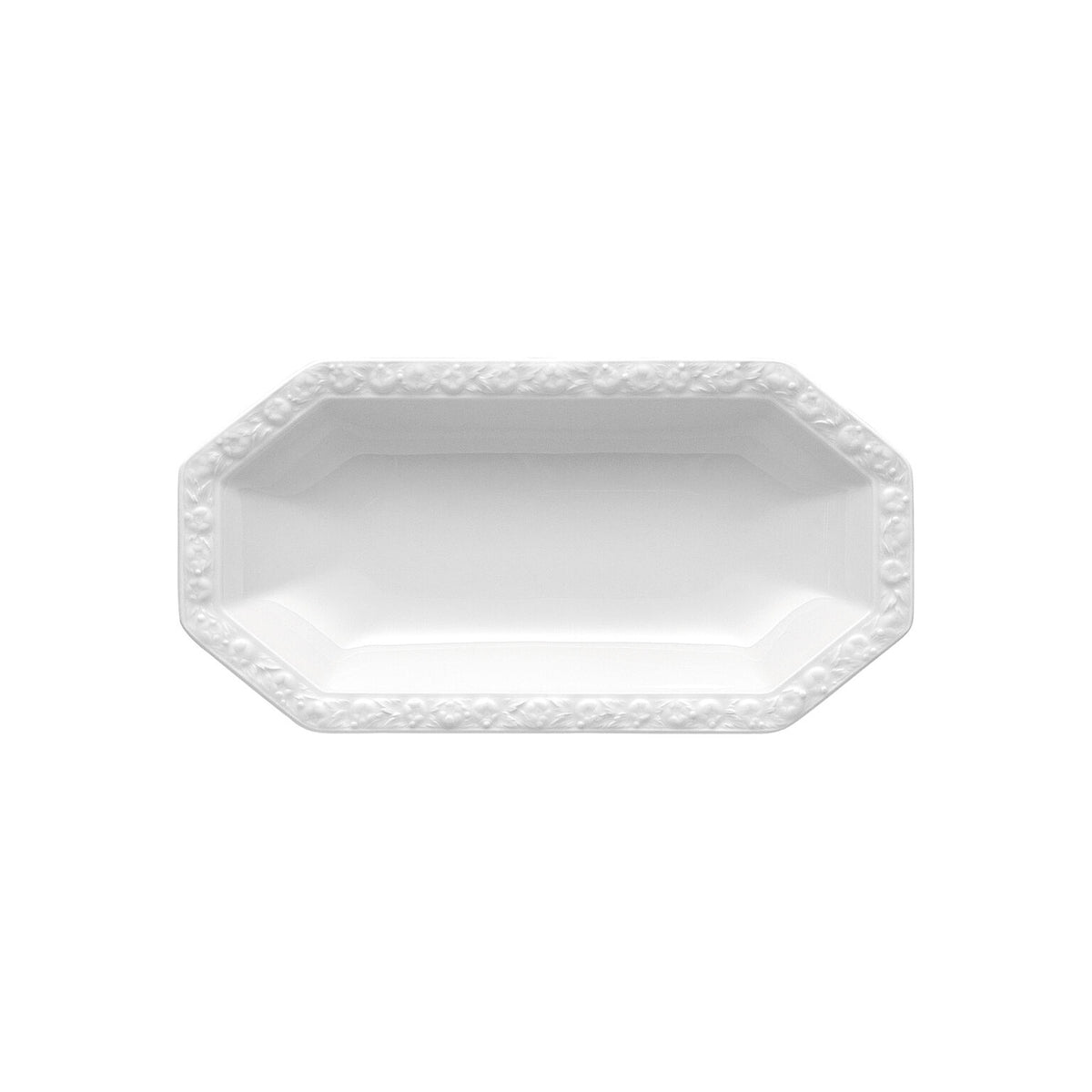 Rosenthal White Rosenthal Maria White Pickle Dish front view