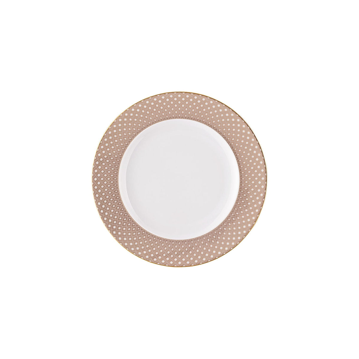 Rosenthal Carreau Beige Rosenthal Francis Carreau Beige Plate 18 cm front view