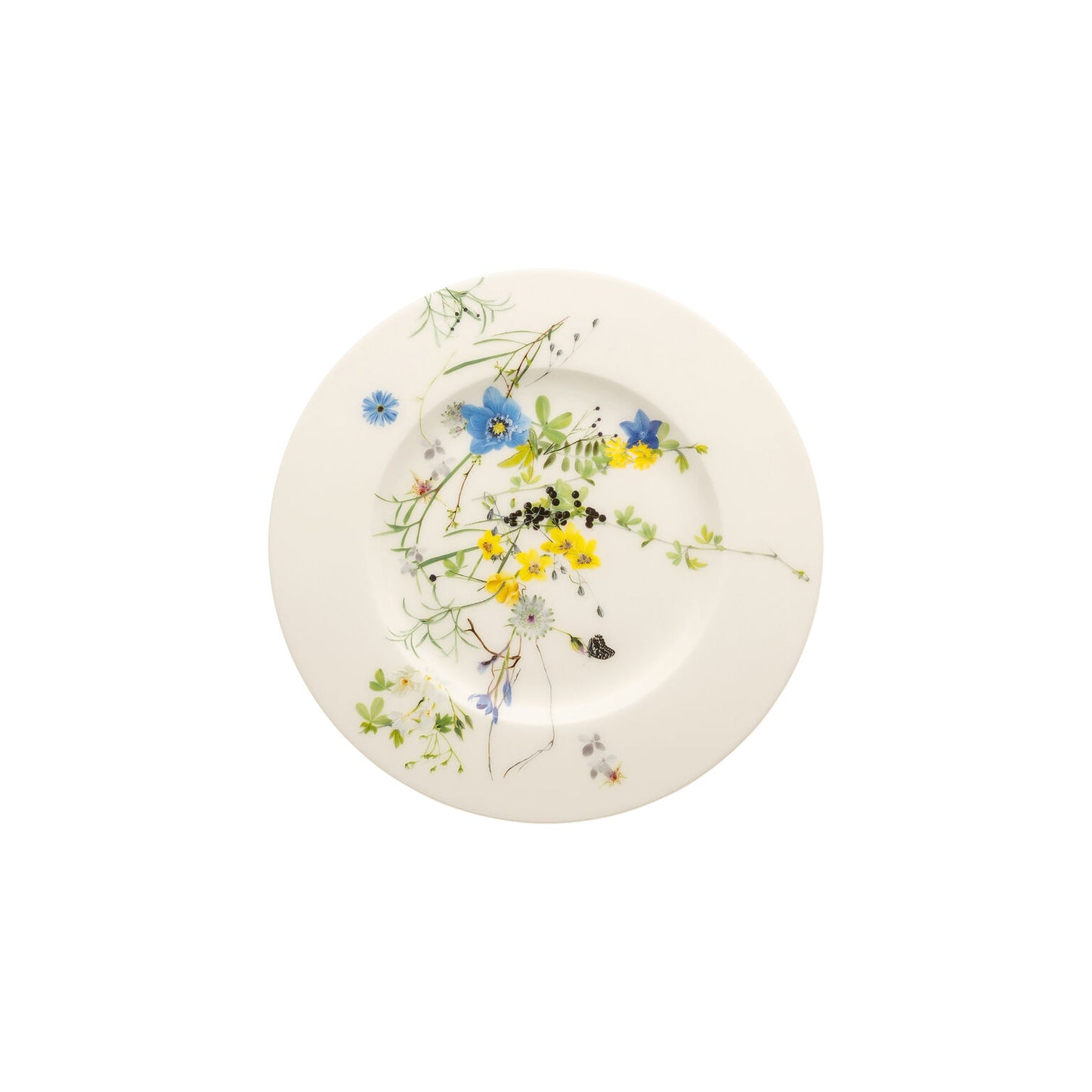 Rosenthal Fleurs des Alpes Rosenthal Brillance Fleurs des Alpes Rim Plate 19 cm front view