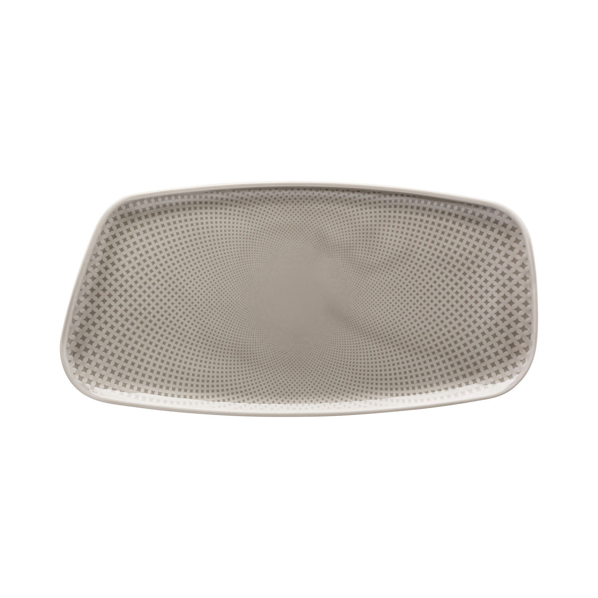 Rosenthal Pearl Grey Rosenthal Junto Pearl Grey Platter 30x15 cm front view