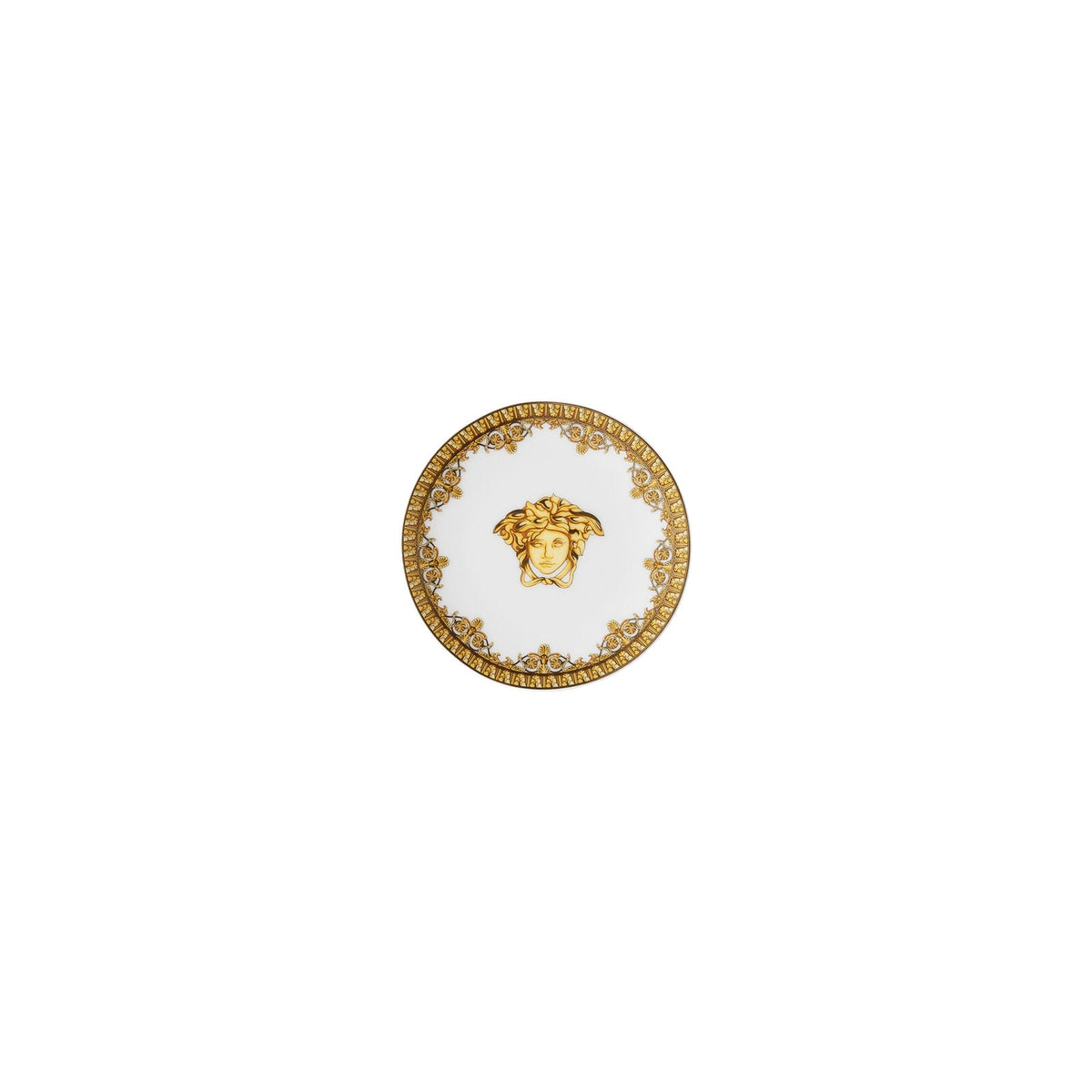 Versace Baroque Bianco Plate 10 cm front view