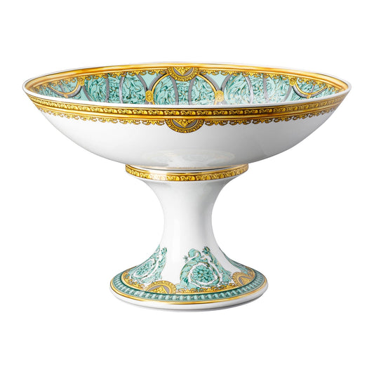 Versace Scala Palazzo Verde Bowl 35 cm with foot alternate view 2