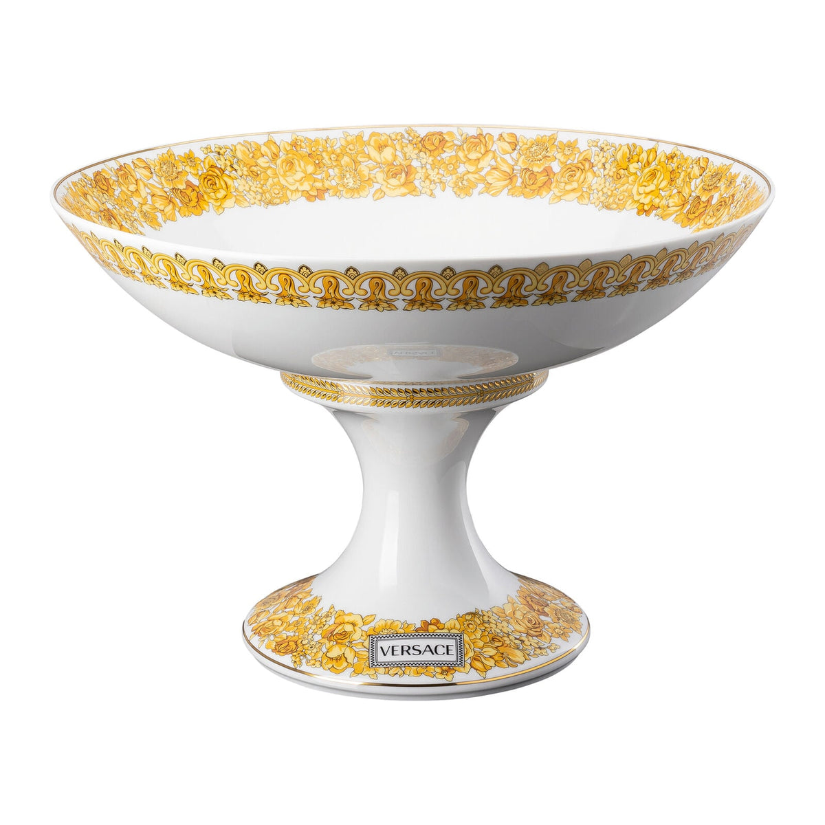 Versace Medusa Rhapsody Bowl 35 cm with foot front view