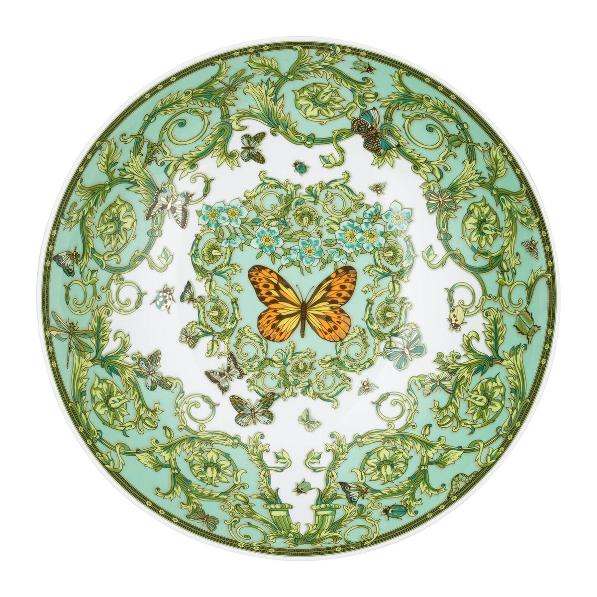Celebrating 30 Years of Le Jardin de Versace - Anniversary Collection - Green Bowl 35 cm with foot alternate view 3