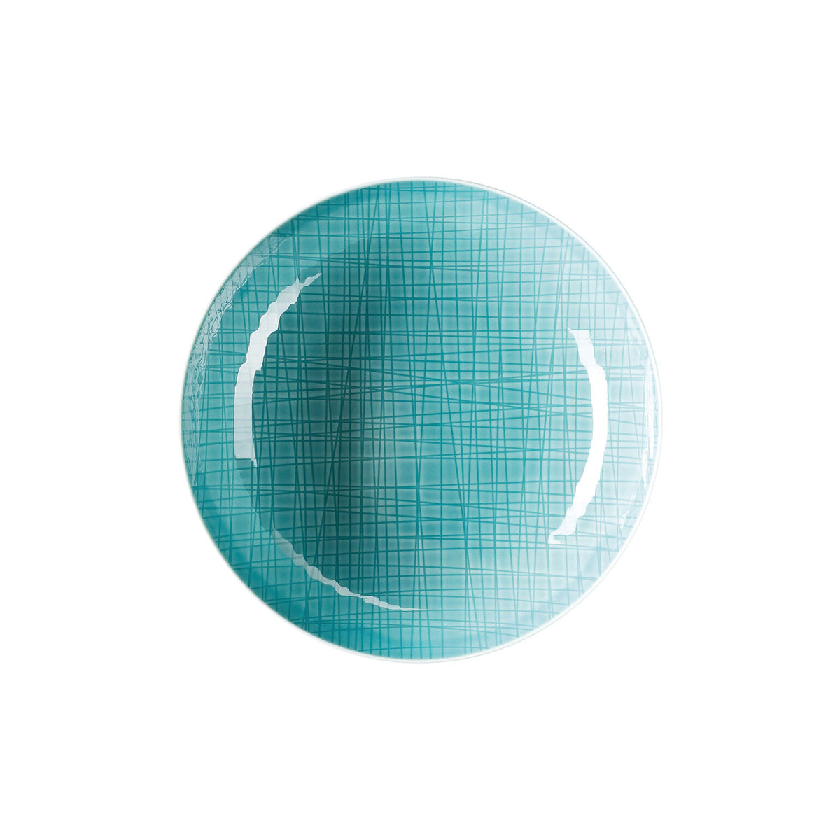 Rosenthal Colours Aqua Rosenthal Mesh Colours Aqua Plate deep 21 cm front view