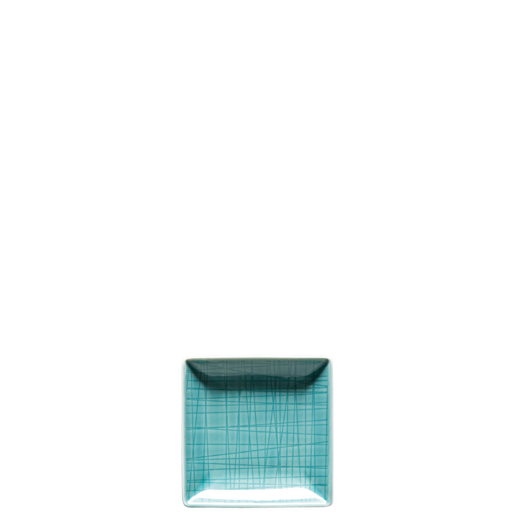 Rosenthal Colours Aqua Rosenthal Mesh Colours Aqua Bowl 10 cm square front view