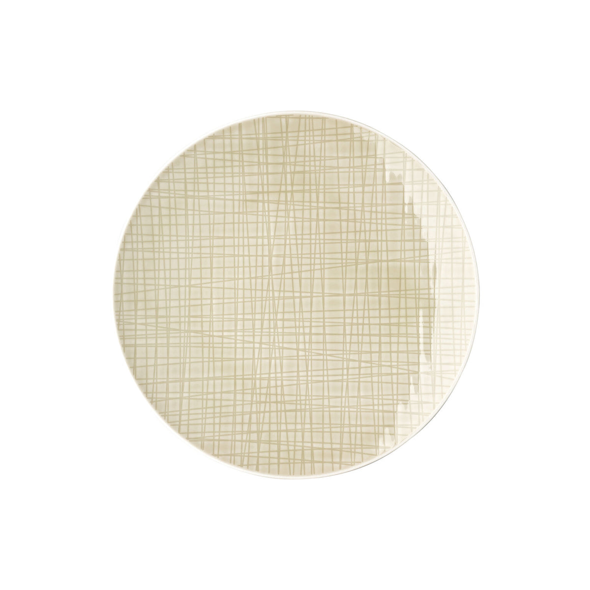 Rosenthal Colours Cream Rosenthal Mesh Colours Cream Plate 24 cm front view