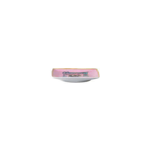 Versace Holiday Alphabet F Bowl 12 cm sq. flat alternate view 2