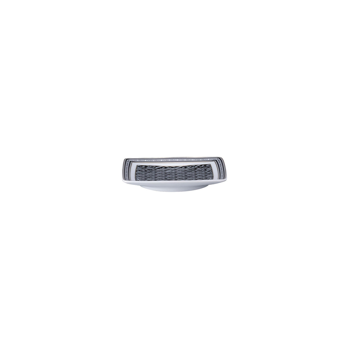 Versace La Greca Signature Black Bowl 12 cm sq. flat alternate view 2