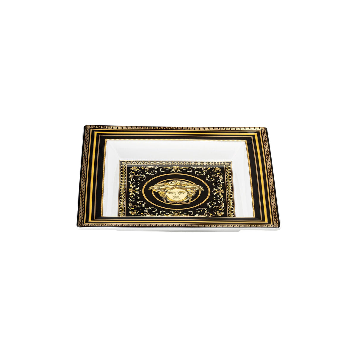 Versace Virtus Gala Black Decorative Square Dish – 22 cm alternate view 3