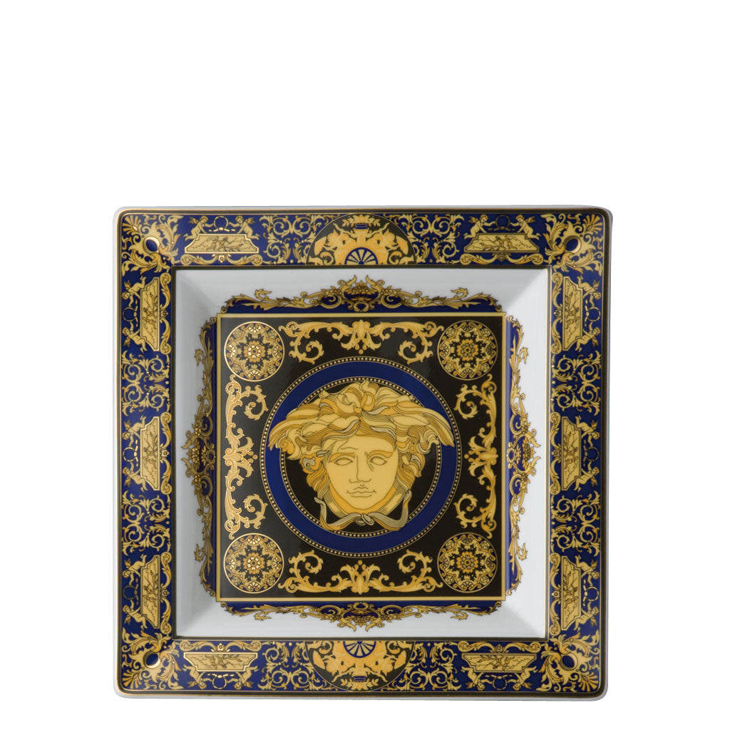 Versace Medusa Blue Dish 22 cm