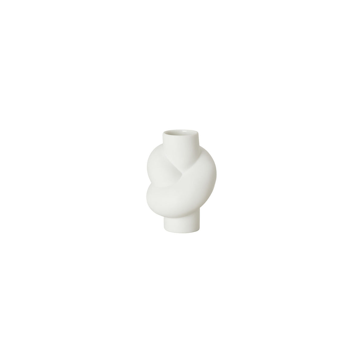 Rosenthal White matt Rosenthal Node White matt Vase 10 cm front view