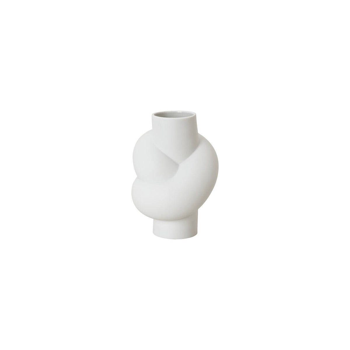 Rosenthal White matt Rosenthal Node White matt Vase 14 cm front view