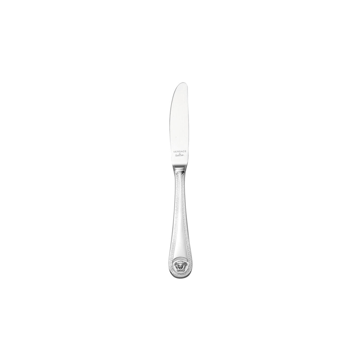 Versace Medusa Silver Dessert Knife front view