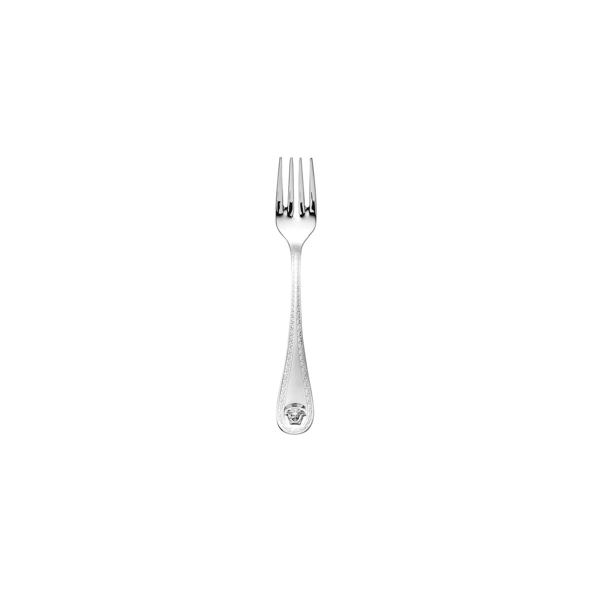 Versace Medusa Silver Fish Fork front view