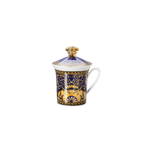 Versace Medusa Blue Mug with Lid – 30 Years Anniversary Edition