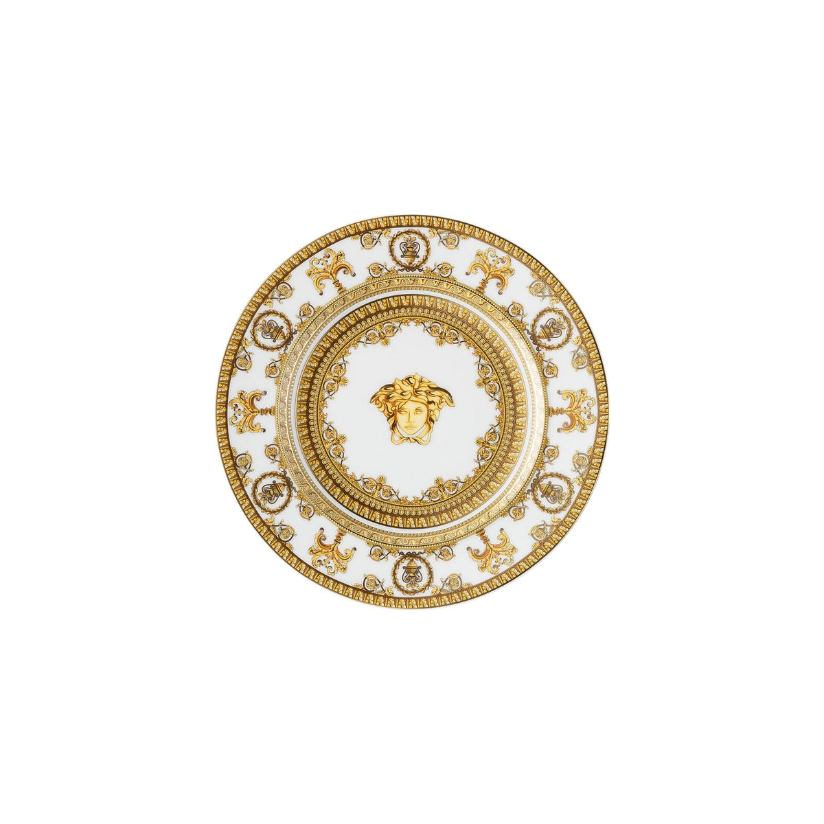 Versace Baroque Bianco Plate 18 cm front view