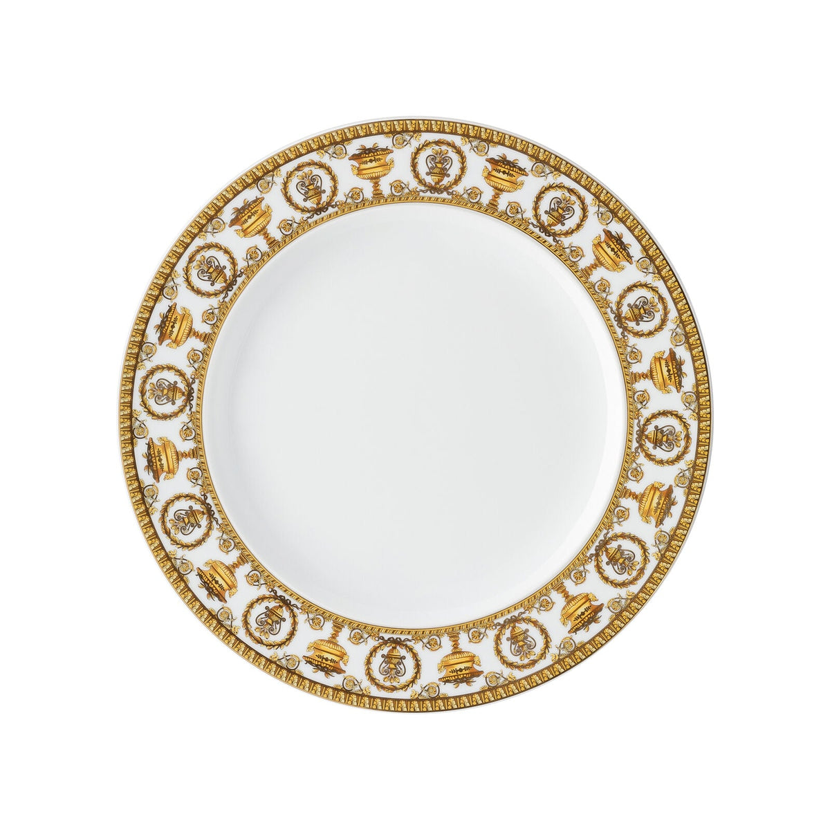 Versace Baroque Bianco Plate 27 cm front view