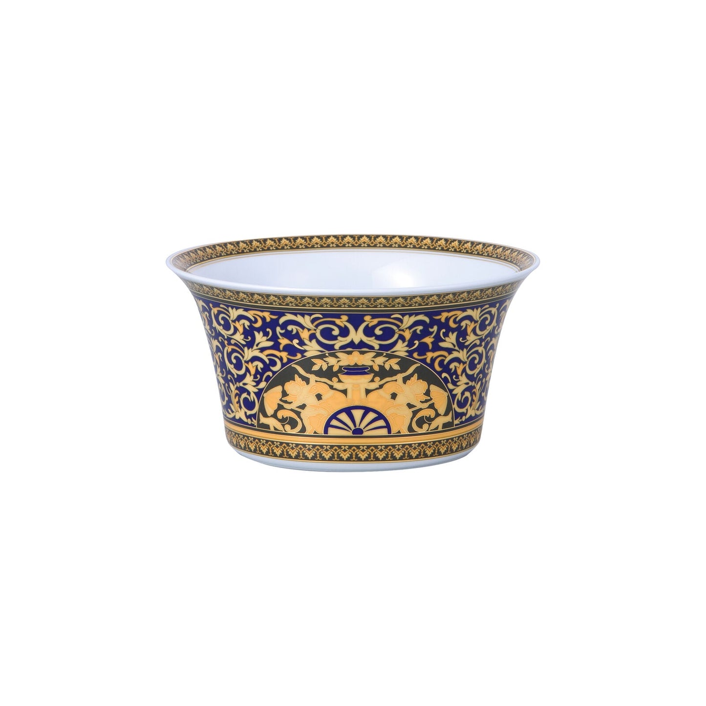 Versace Ikarus Medusa Blue Salad Bowl Medium front view