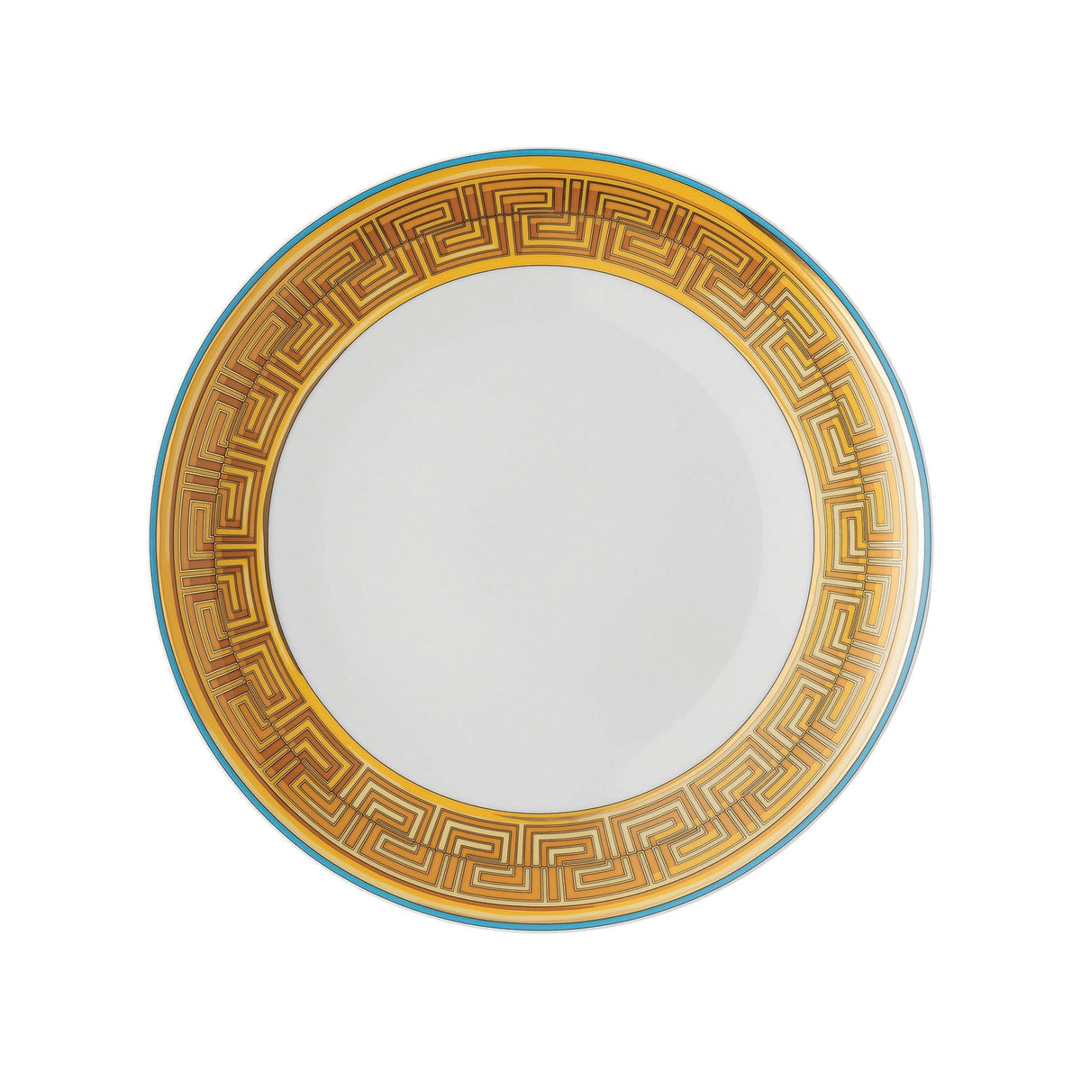 Versace Medusa Amplified Blue Coin Plate 28 cm front view