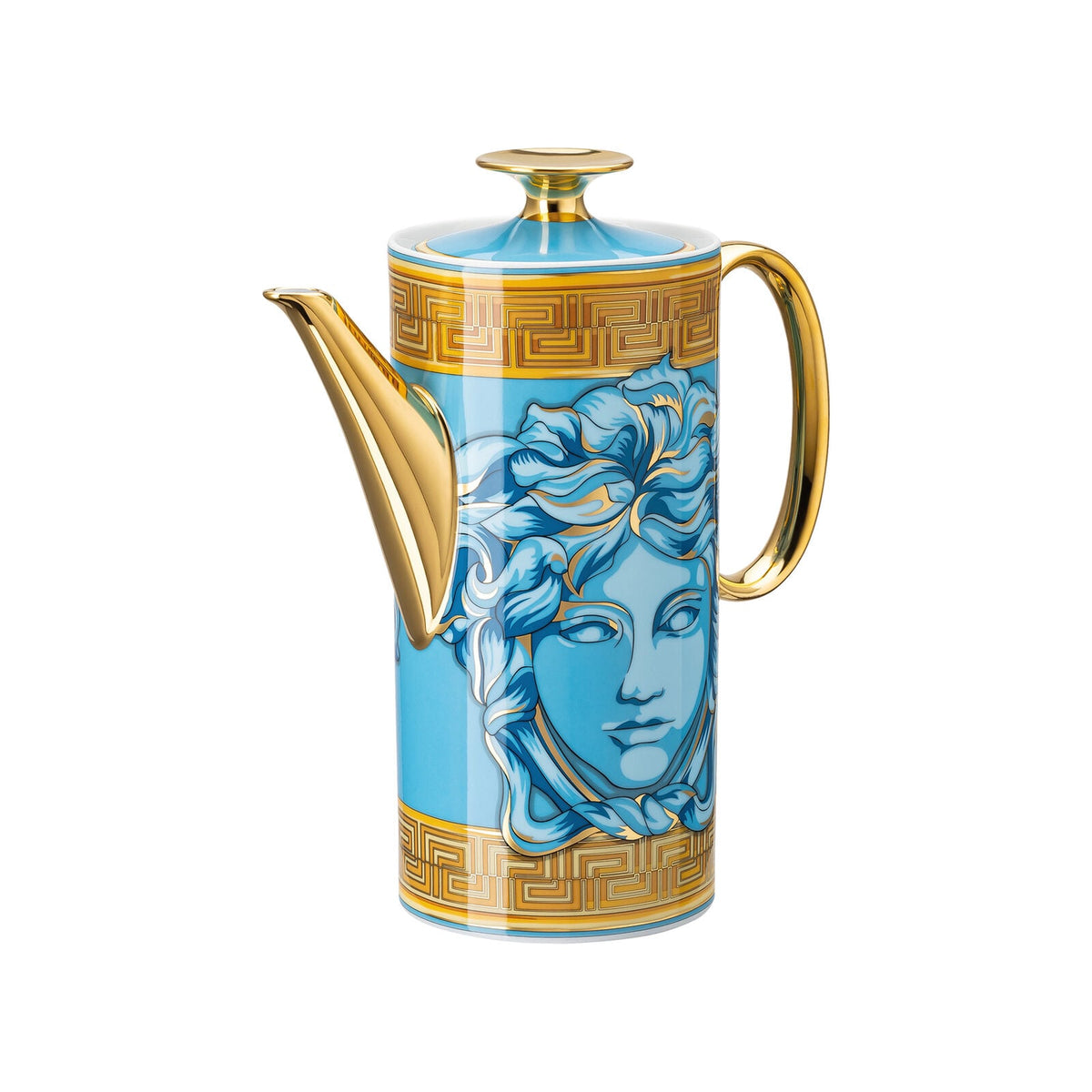 Versace Medusa Amplified Blue Coin Coffee Pot 3 alternate view 3