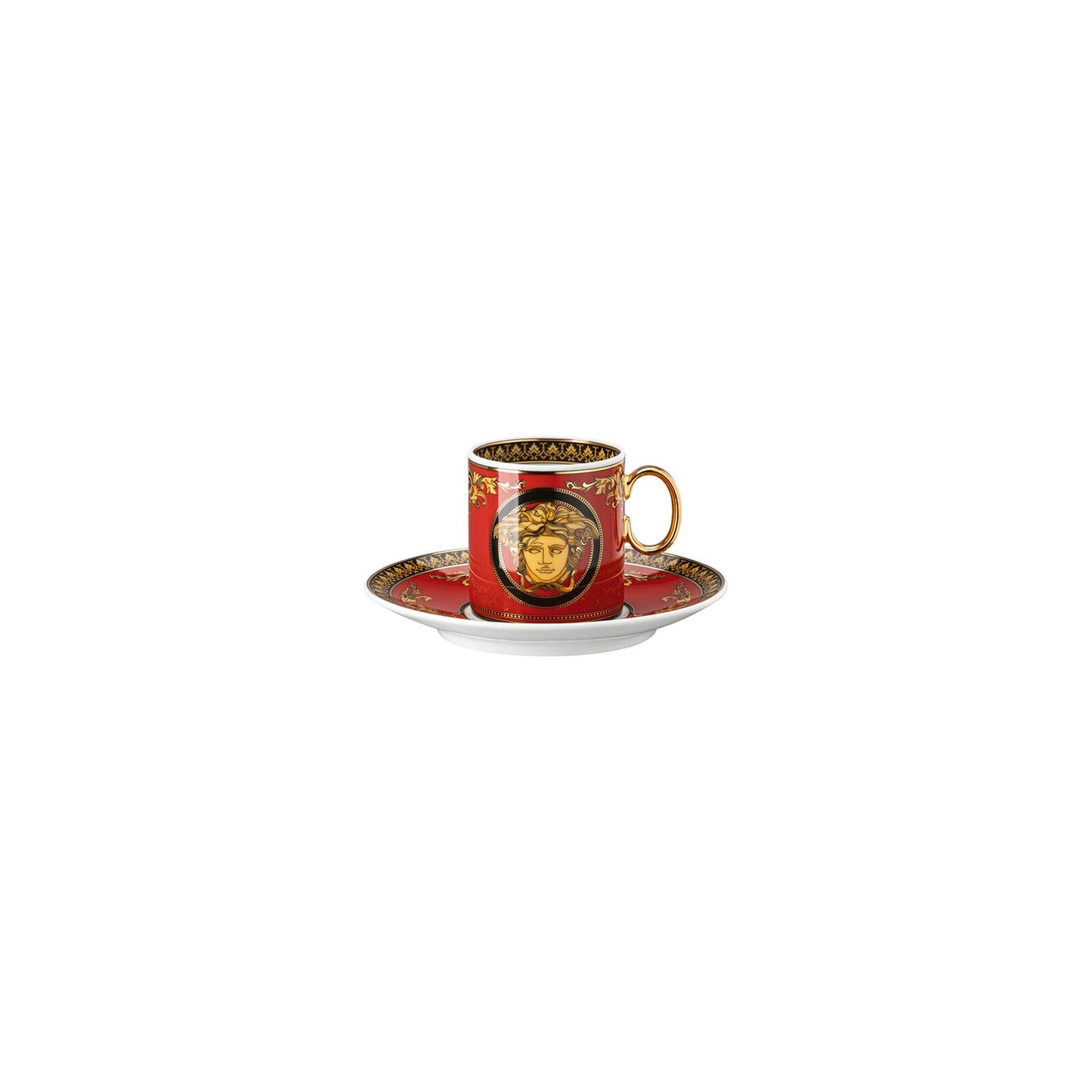 Versace Medusa Espresso Cup/Sauc. front view