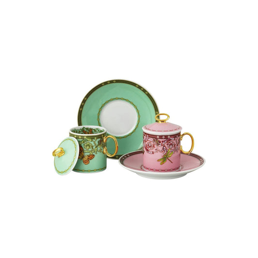 Versace Le Jardin Pink Green Set 2 espresso 3pcs. alternate view 2