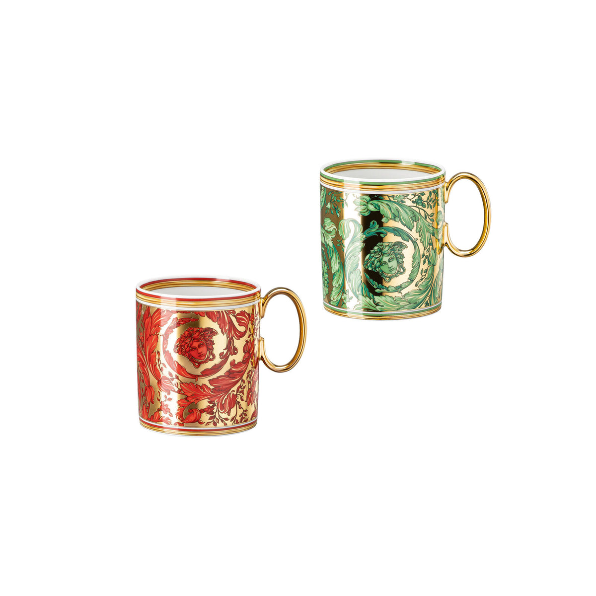 Versace Medusa Garland Set 2 mugs w. handle - Front View