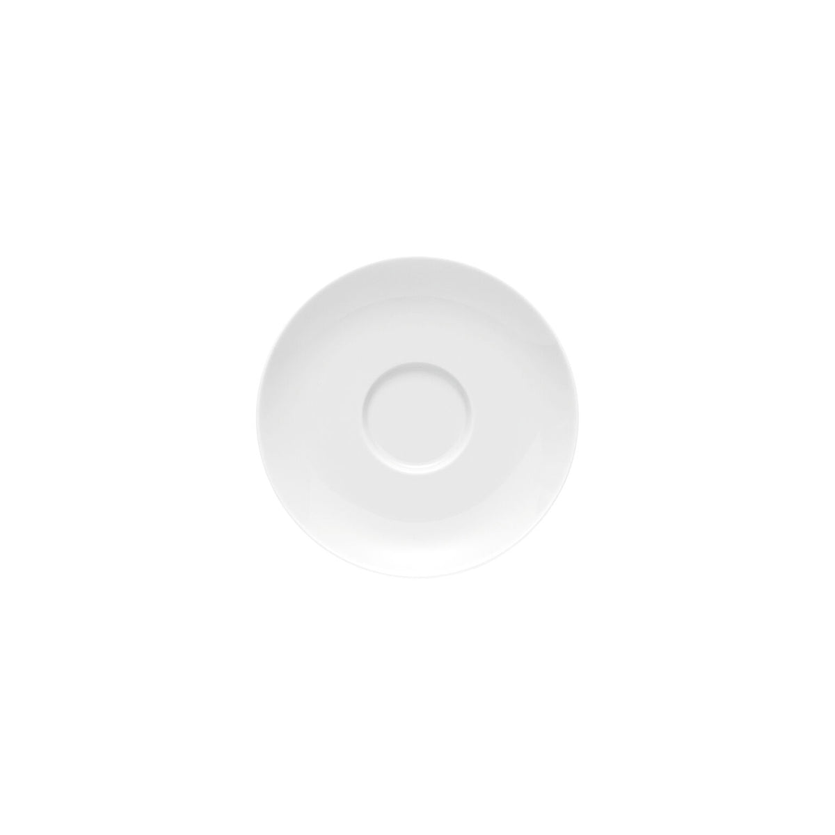 Rosenthal White Rosenthal Moon White Saucer 4 tall front view