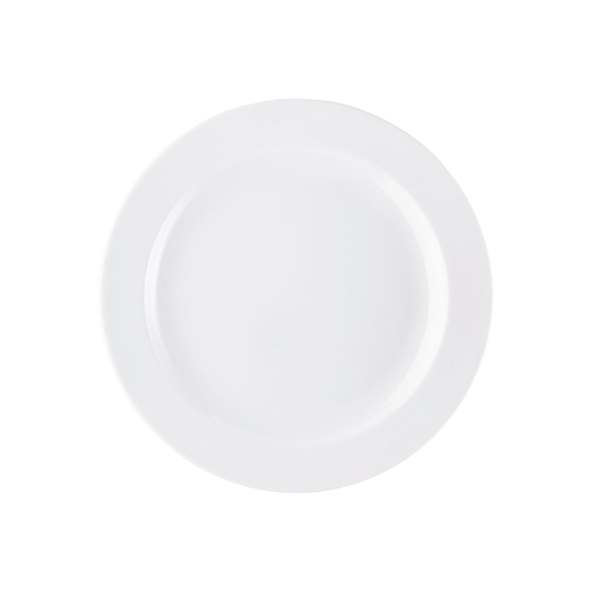 Rosenthal White Rosenthal Form 1382 White Rim Plate 25 cm front view