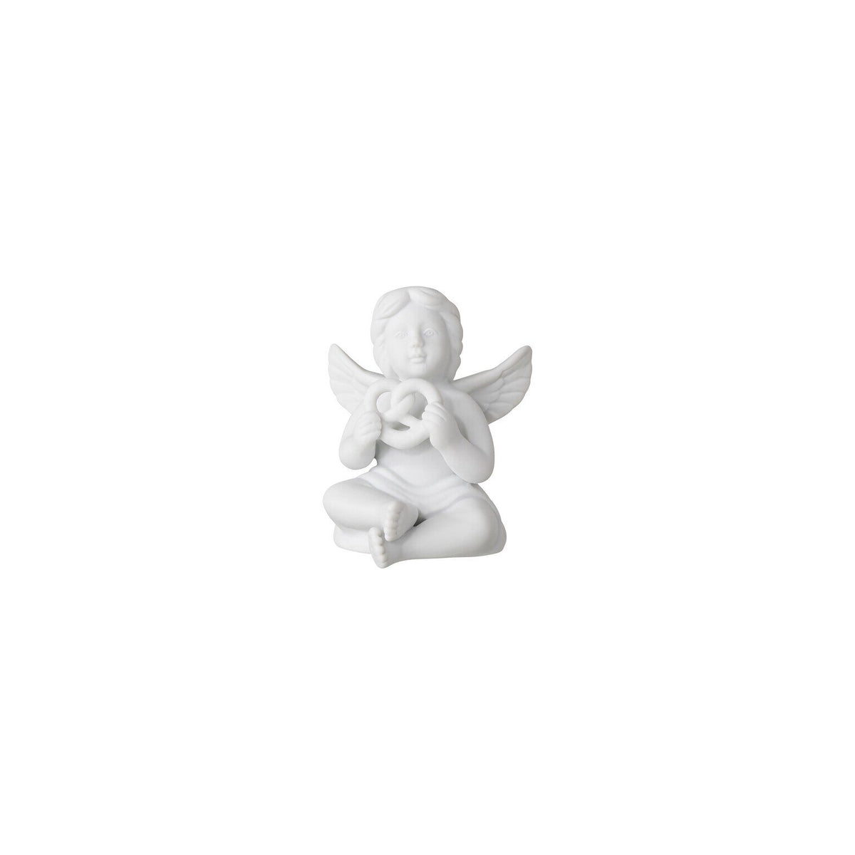 Rosenthal White matt Rosenthal Angel (Little) White matt Angel with pretzel front view