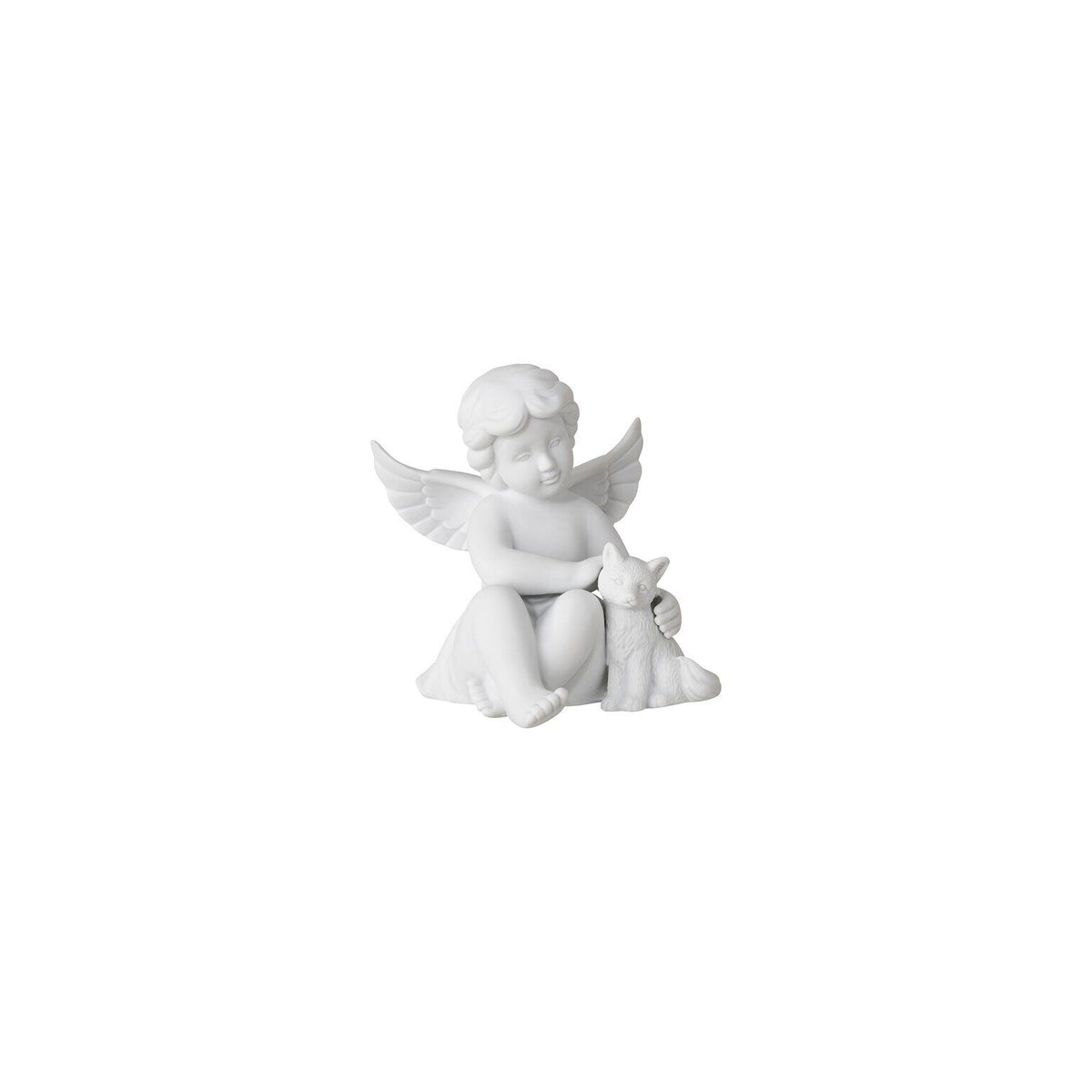 Rosenthal White matt Rosenthal Angel (Little) White matt Angel with fox front view