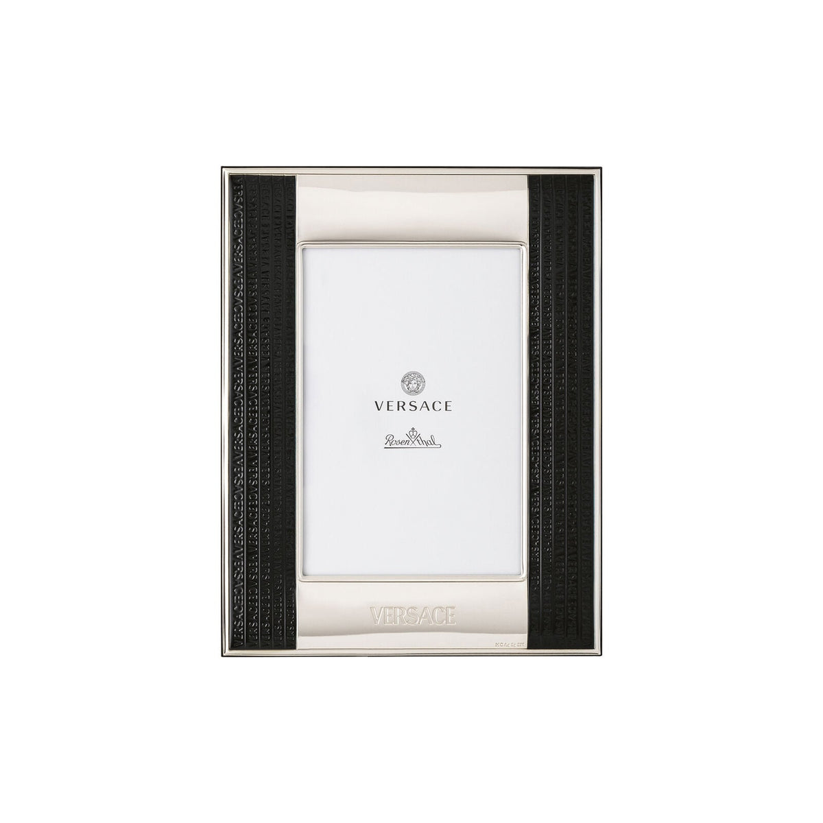 Versace VHF10 – Silver-Black Picture Frame 10x15 cm front view