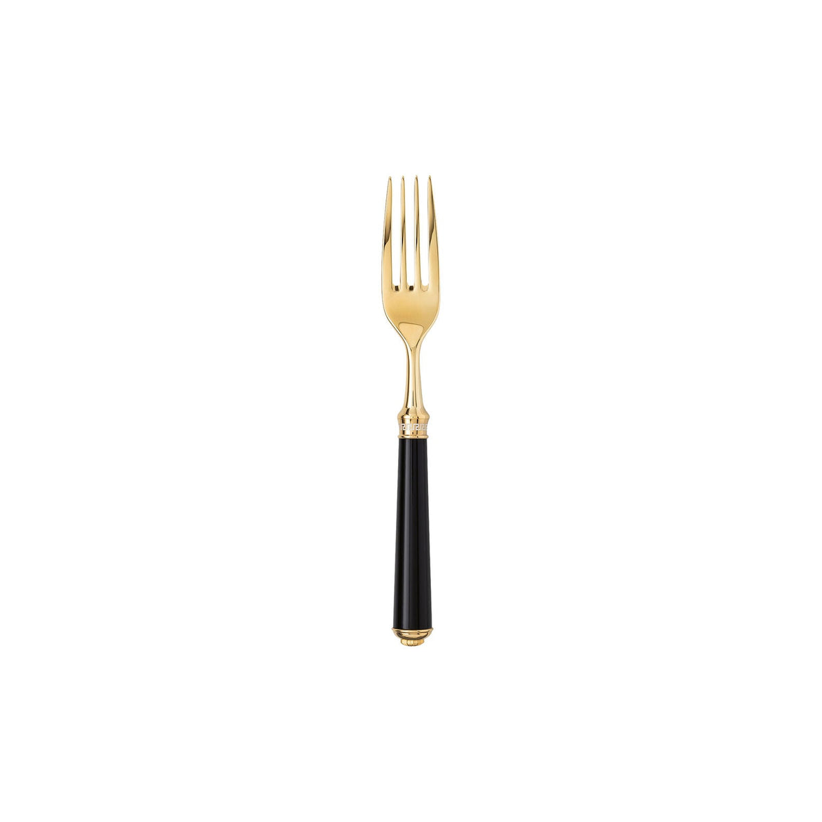 Versace - ME-DECO Gold plated Table fork front view