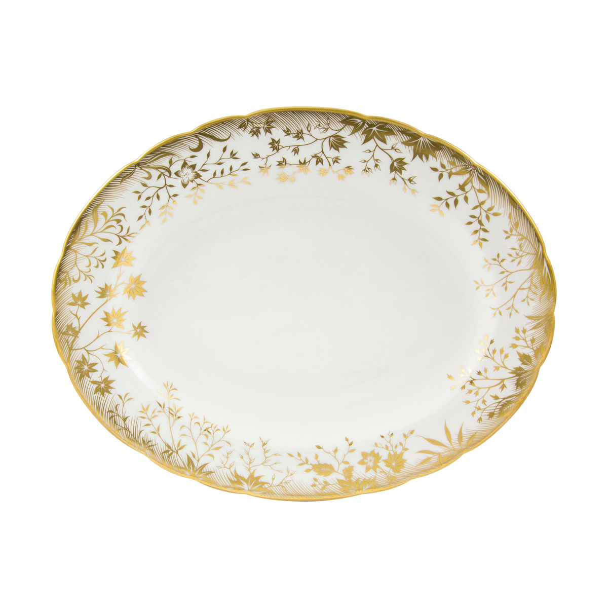 Royal Crown Derby Arboretum Oval Dish (34cm) – official product image