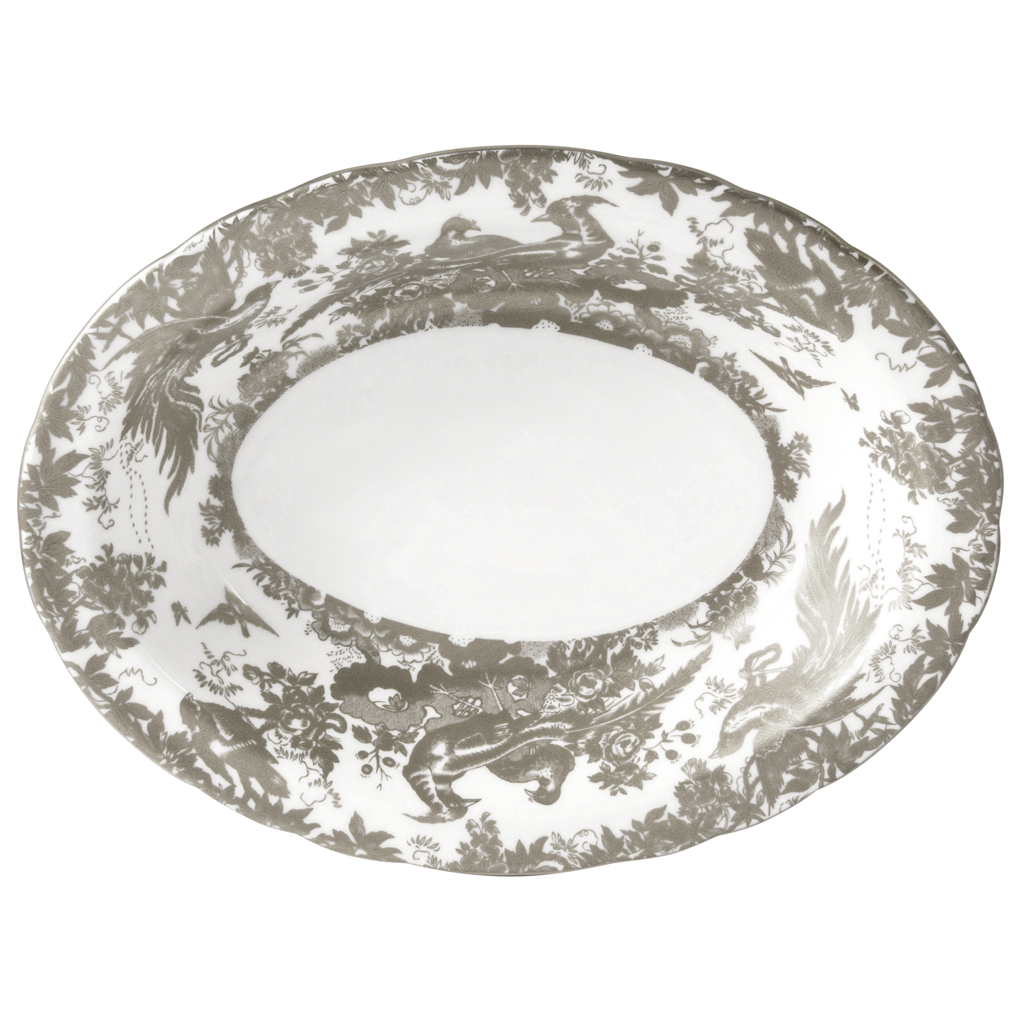 Royal Crown Derby Aves Palladium Open Vegetable Dish (24cm) – alternate official product image