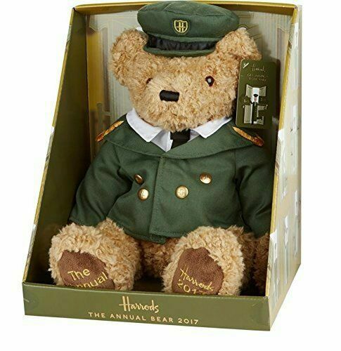 Harrods Annual Teddy Bear 'The Green Man Bear' - Limited Edition 2017