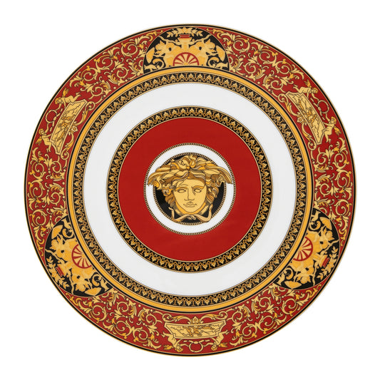 Versace Medusa Red Service Plate – 30 cm