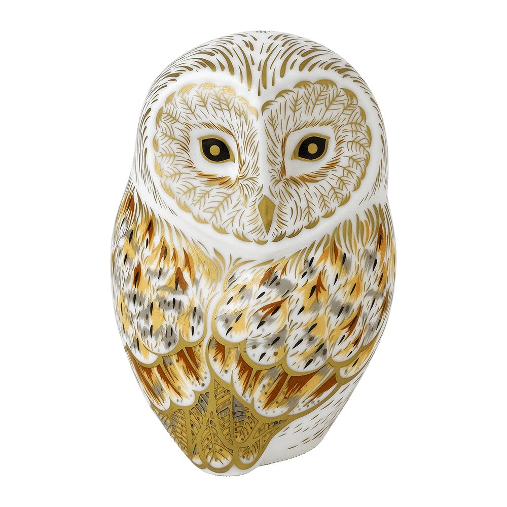 Royal Crown Derby Winter Owl – alternate official product image