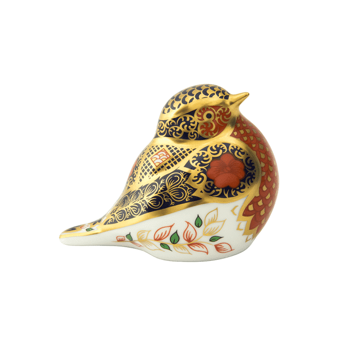 Royal Crown Derby Old Imari Solid Gold Band Robin – alternate official product image