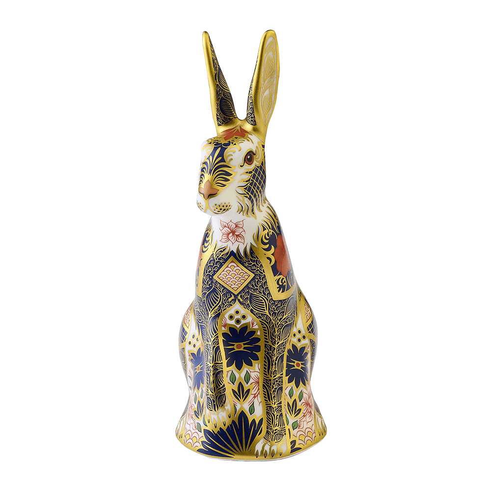 Royal Crown Derby Old Imari Solid Gold Band Hare – alternate official product image