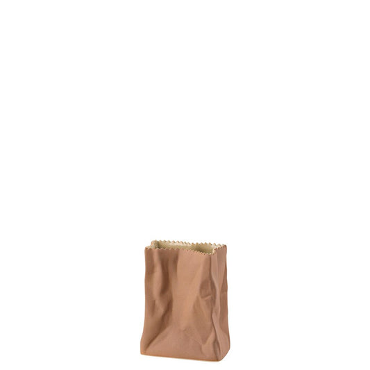 Rosenthal Bag Vase – (Brown tuetenvase) (h 10.1 Cm / 4.0 In × Ø 9.1 3.6 In)