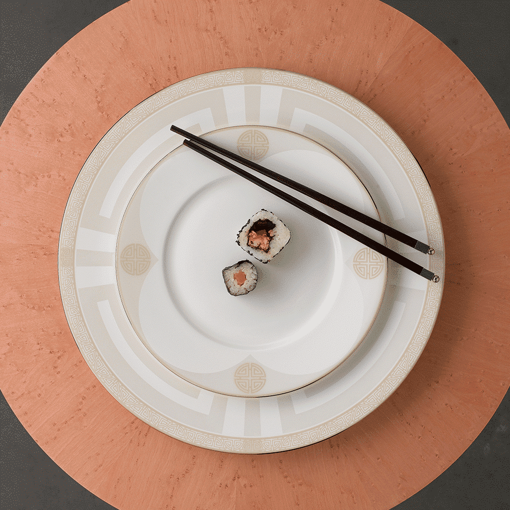 Royal Crown Derby Satori Pearl Salad Plate (21cm) – alternate official product image