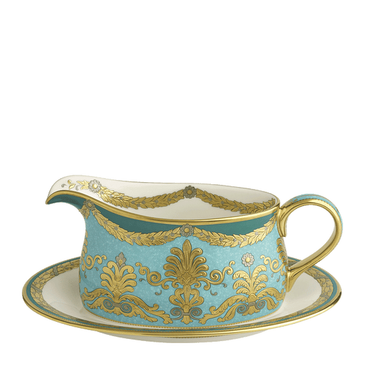 Royal Crown Derby Turquoise Palace Sauce Boat (450ml) – alternate official product image