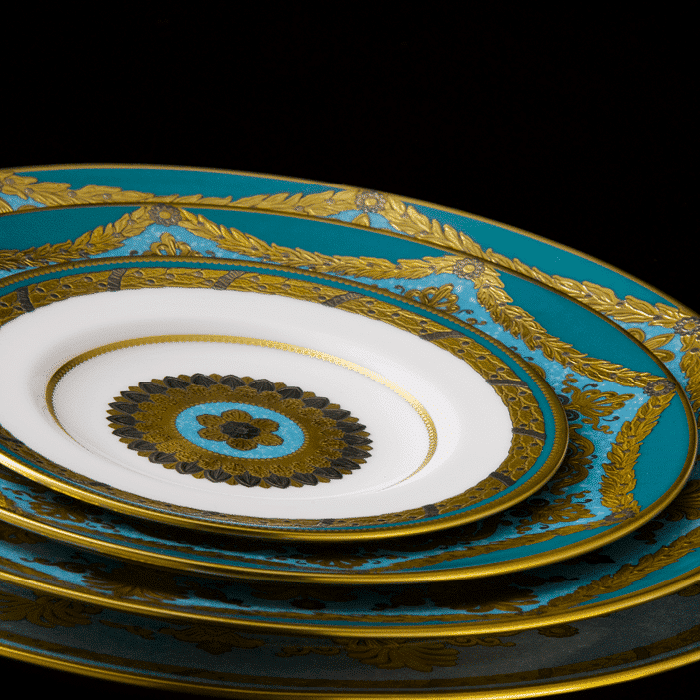 Royal Crown Derby Turquoise Palace Side Plate (16cm) – alternate official product image