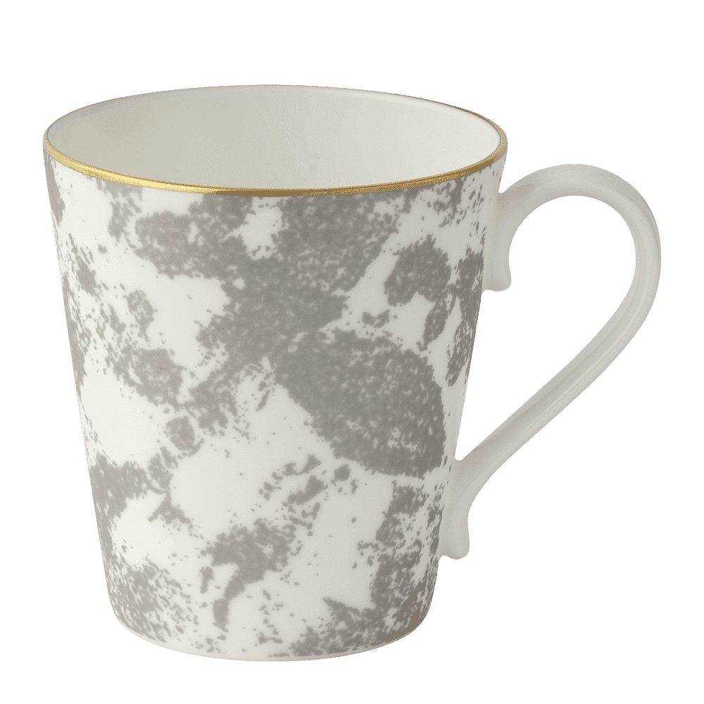 Royal Crown Derby Crushed Velvet Grey Mug (300ml) – official product image