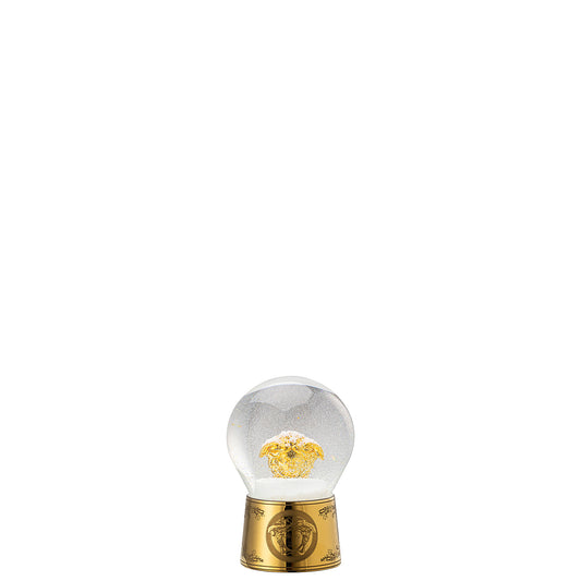 Versace Golden Medusa Glass Sphere With Snow Effect (Snowglobe)