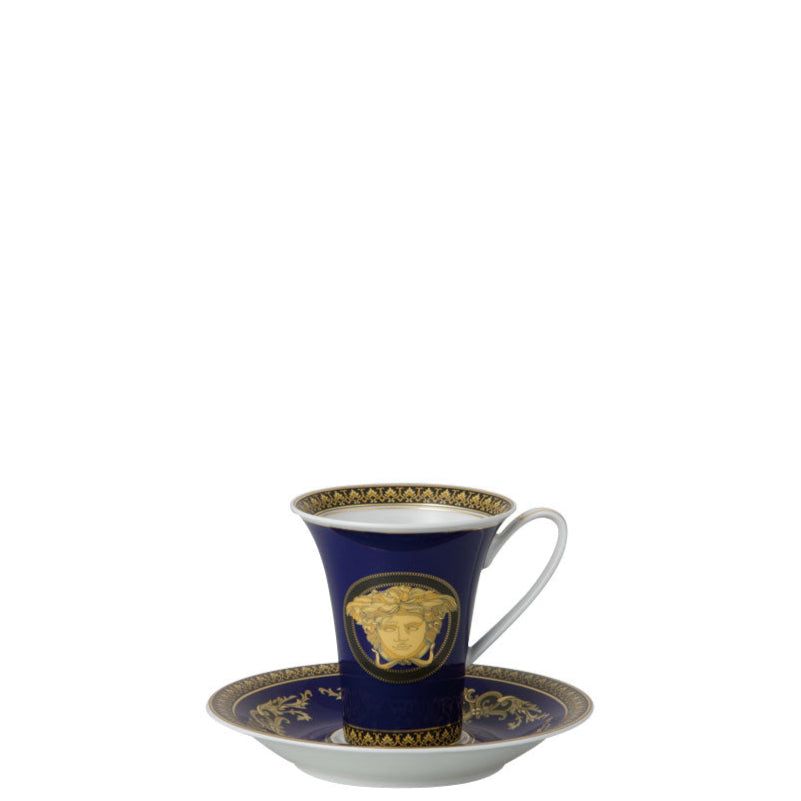 Versace Ikarus Medusa Blue Coffee Cup & Saucer