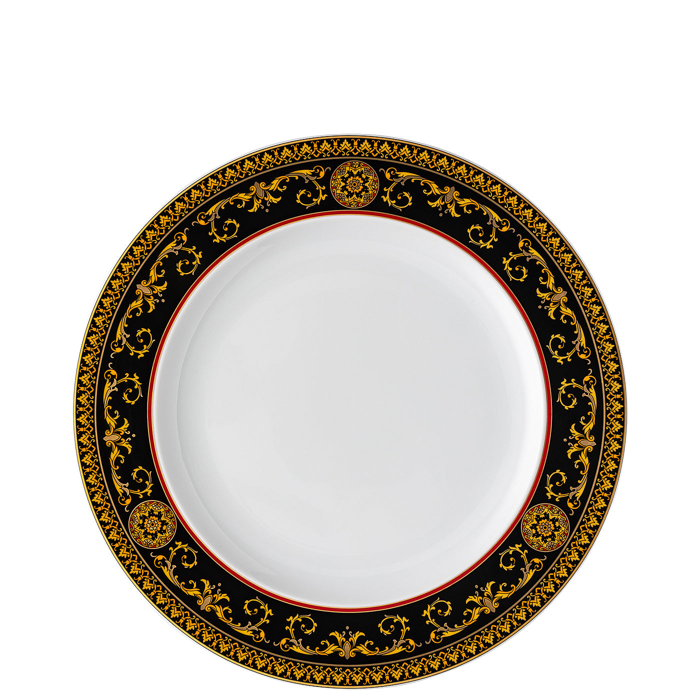 Versace Ikarus Medusa Red Dinner Plate – 27 cm