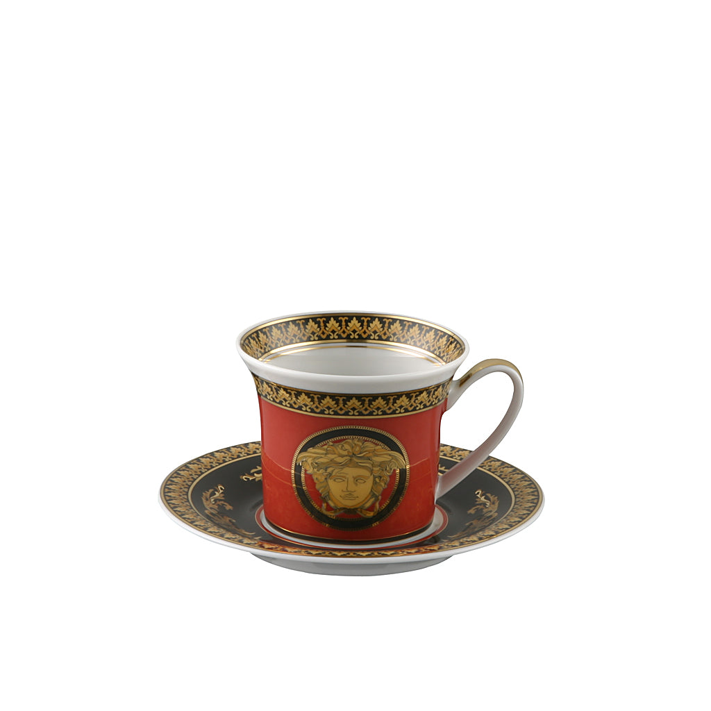 Versace Ikarus Medusa Red Espresso Cup & Saucer